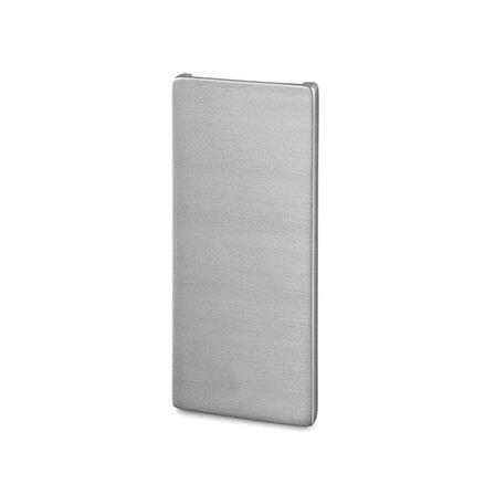 KM-535 Alu wall profil End Cap Satin finish with logo