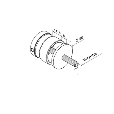 KM-380 Bolts flat D=50mm / BB11