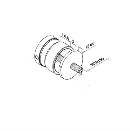 KM-382 Bolts flat D=60mm / BB17/10