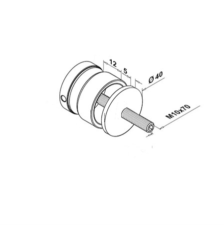 KM-386 Bolts flat D=40mm /BB9