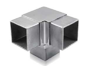 KSQ-018 Square connector for corner post  OD 40x40