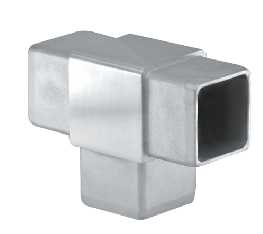 KSQ-019 Square connector for middle post  OD 40x40